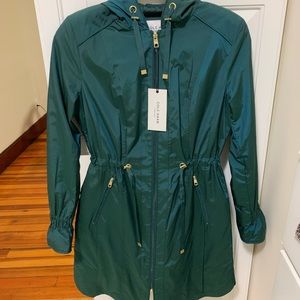 Brand New Cole Haan Raincoat in Pine